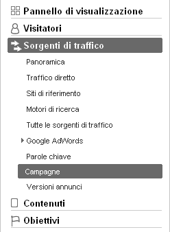 Campagne con Google Analytics