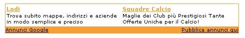 Formato tradizionale annunci Google Adsense